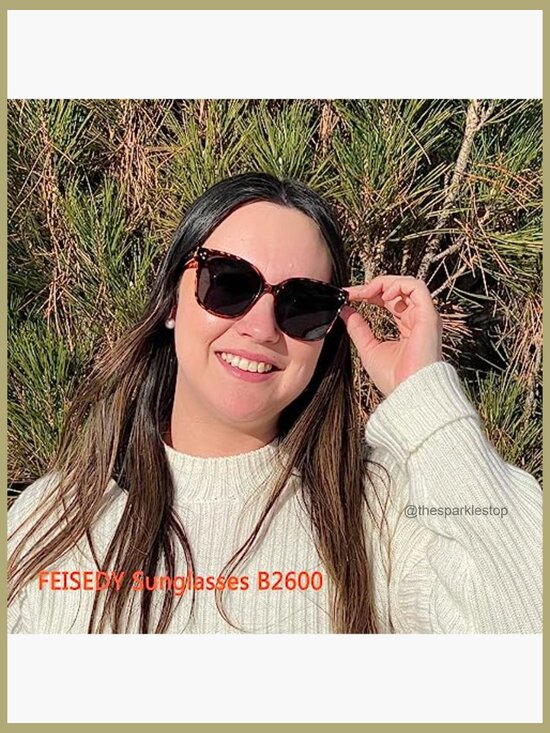 Oversized Polarized Sunglasses with UV400 Protection Square Frame main image 7